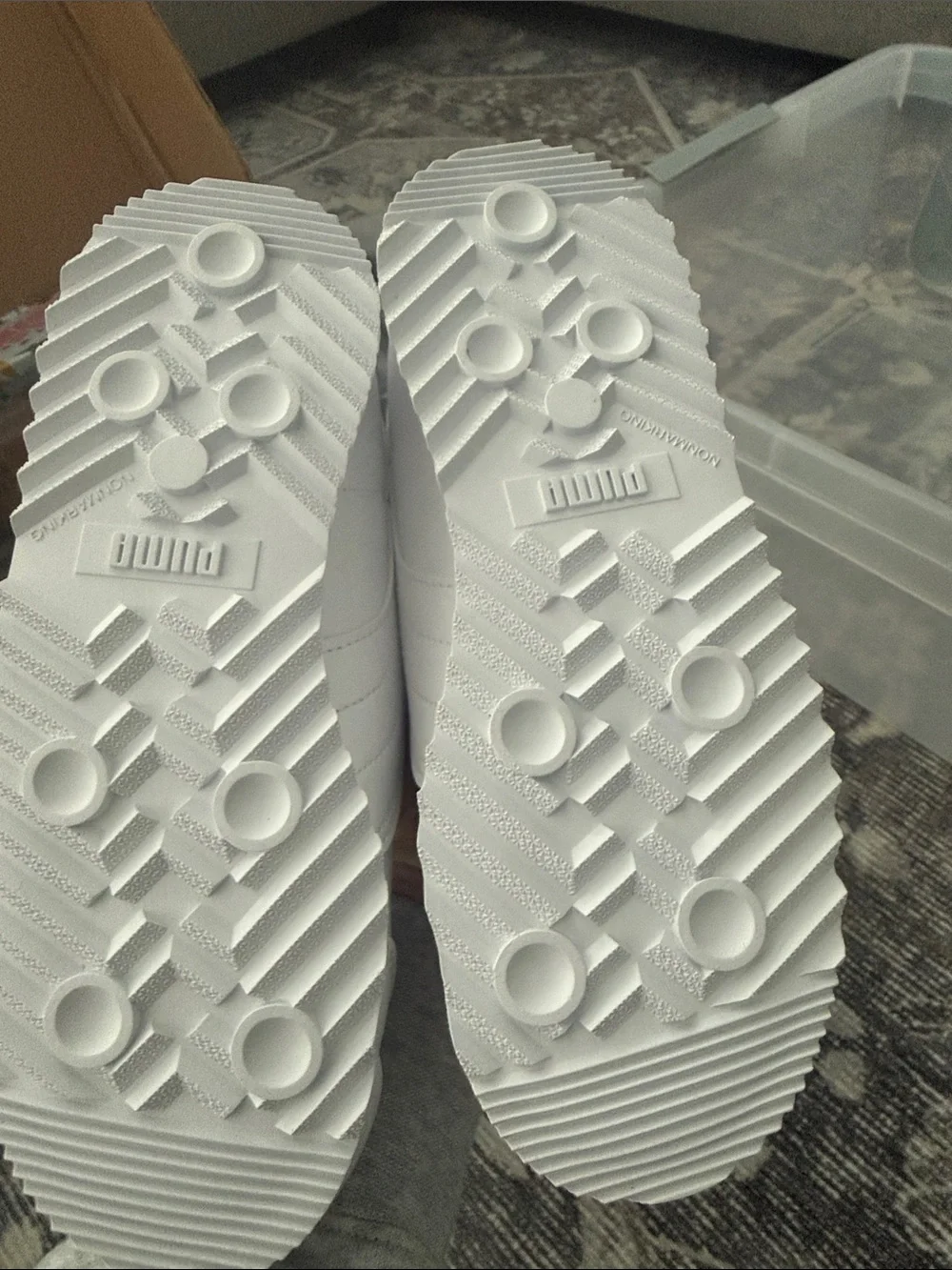 Puma Kids White Platform Lace-Up Sneakers